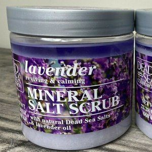 Dead Sea Collection LAVENDER OIL Mineral Salt Scrub Aromatic Jar 23.28 oz NEW
